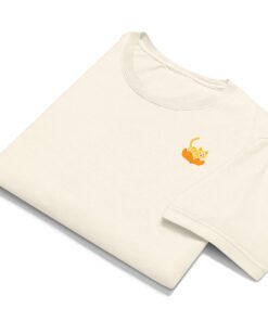 Unisex oversized t-shirt Orange Cat Orange Peel