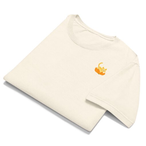 Unisex oversized t-shirt Orange Cat Orange Peel