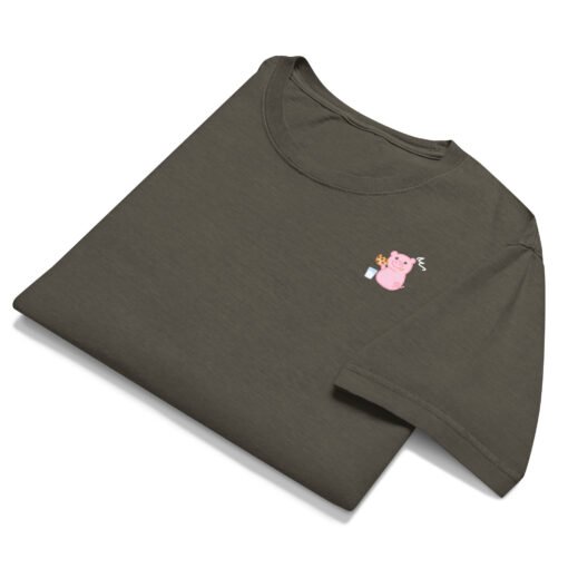 Unisex oversized t-shirt Hungry Pig Cookie - Image 4