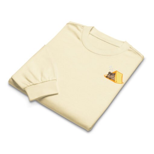 Premium heavyweight long sleeve shirt Raccoon Camping - Image 6