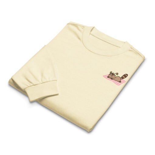 Premium heavyweight long sleeve shirt Raccoon Picnic - Image 6