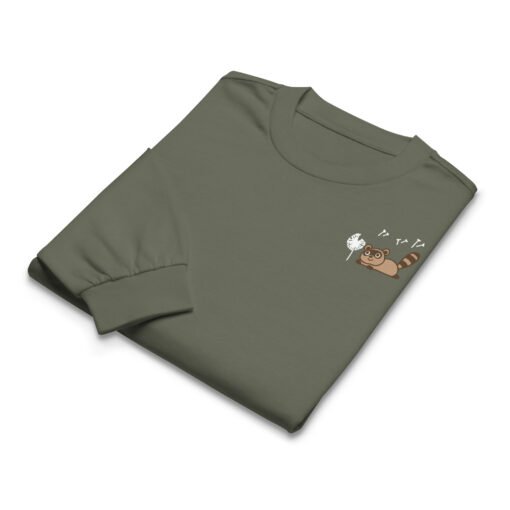 Premium heavyweight long sleeve shirt Raccoon Dandelion - Image 5