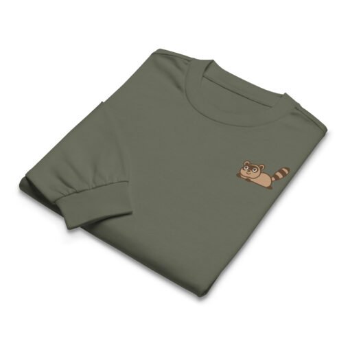 Premium heavyweight long sleeve shirt Raccoon - Image 5