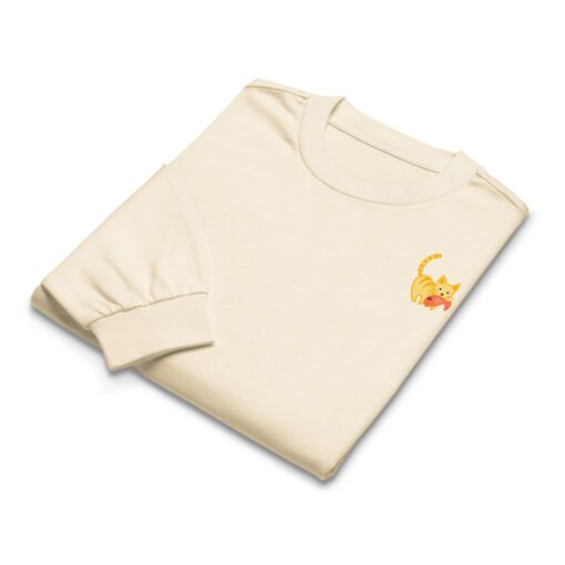 Premium heavyweight long sleeve shirt Orange Cat Fish