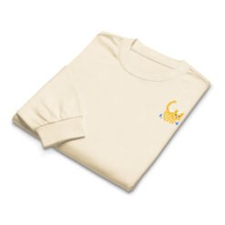 Premium heavyweight long sleeve shirt Orange Cat Bathing