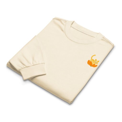 Premium heavyweight long sleeve shirt Orange Cat Orange Peel