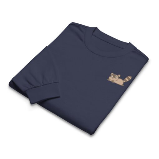 Premium heavyweight long sleeve shirt Raccoon - Image 3