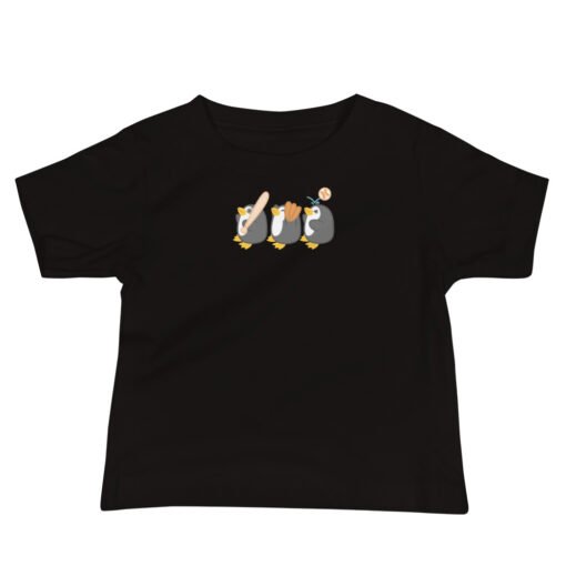 Baby Jersey Short Sleeve Tee Penguin Team Baseball - Image 2
