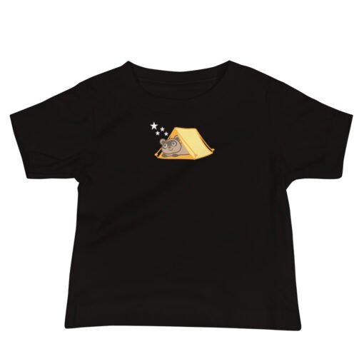 Baby Jersey Short Sleeve Tee Raccoon Camping - Image 2