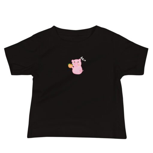 Baby Jersey Short Sleeve Tee Hungry Pig Hamburger - Image 2