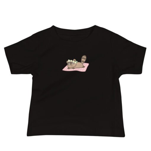 Baby Jersey Short Sleeve Tee Raccoon Picnic - Image 2