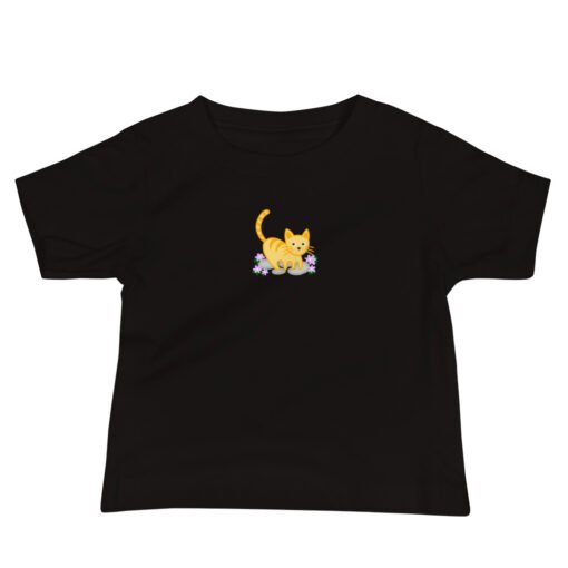 Baby Jersey Short Sleeve Tee Orange Cat Outdoor - Image 2