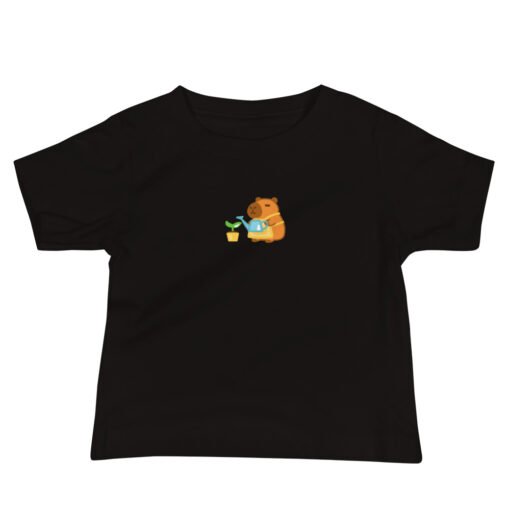 Baby Jersey Short Sleeve Tee Gardening Capybara - Image 2