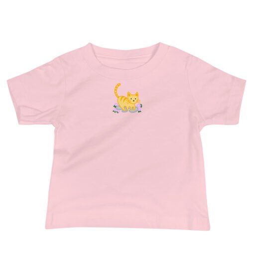 Baby Jersey Short Sleeve Tee Orange Cat Outdoor - Image 3