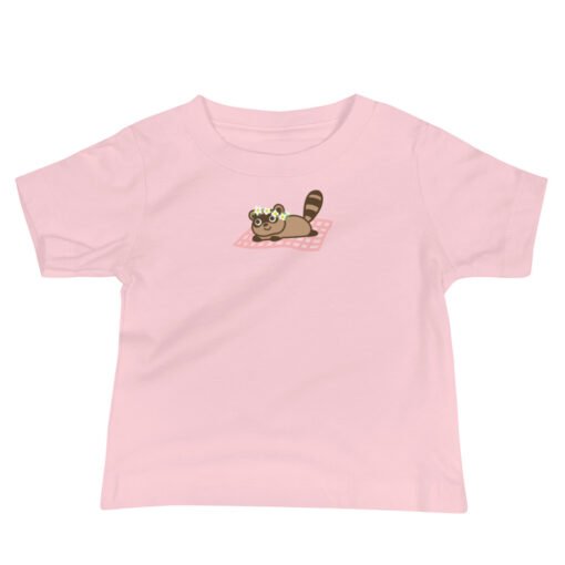 Baby Jersey Short Sleeve Tee Raccoon Picnic - Image 3
