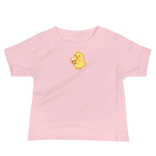 Baby Jersey Short Sleeve Tee Baby Chick Coffee - Image 3