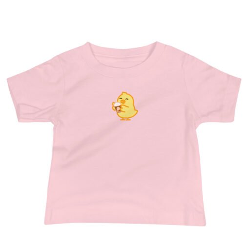 Baby Jersey Short Sleeve Tee Baby Chick Coffee - Image 3