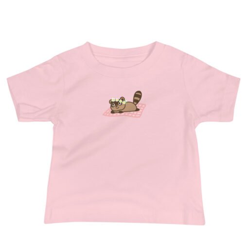 Baby Jersey Short Sleeve Tee Raccoon Picnic - Image 3