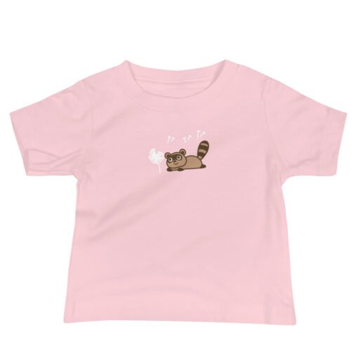 Baby Jersey Short Sleeve Tee Raccoon Dandelion