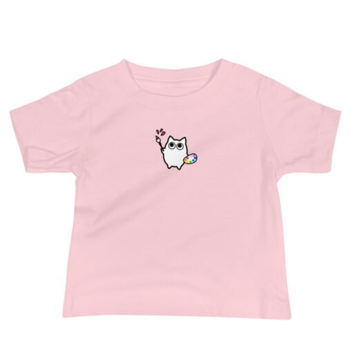 Baby Jersey Short Sleeve Tee Little Ghost Painting - Image 3