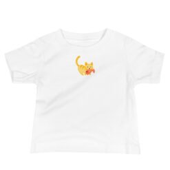 Baby Jersey Short Sleeve Tee Orange Cat Fish