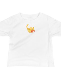 Baby Jersey Short Sleeve Tee Orange Cat Fish