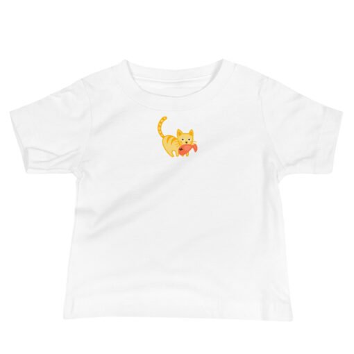 Baby Jersey Short Sleeve Tee Orange Cat Fish