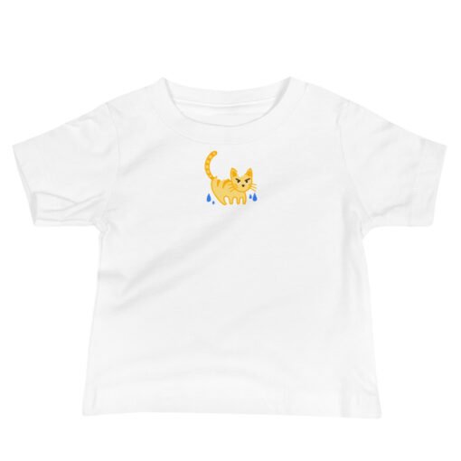 Baby Jersey Short Sleeve Tee Orange Cat Bathing