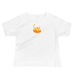 Baby Jersey Short Sleeve Tee Orange Cat Orange Peel