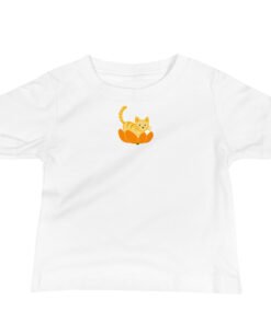 Baby Jersey Short Sleeve Tee Orange Cat Orange Peel