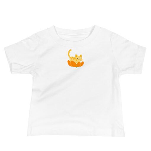 Baby Jersey Short Sleeve Tee Orange Cat Orange Peel