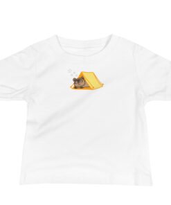 Baby Jersey Short Sleeve Tee Raccoon Camping