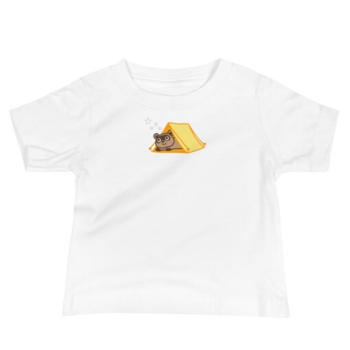 Baby Jersey Short Sleeve Tee Raccoon Camping