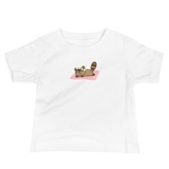 Baby Jersey Short Sleeve Tee Raccoon Picnic