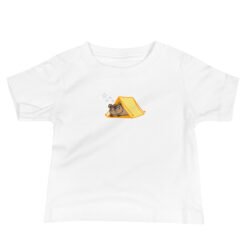 Baby Jersey Short Sleeve Tee Raccoon Camping