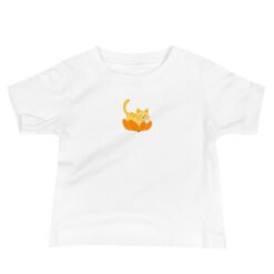 Baby Jersey Short Sleeve Tee Orange Cat Orange Peel