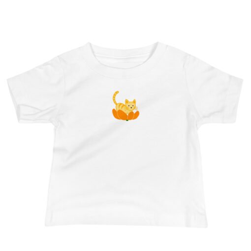 Baby Jersey Short Sleeve Tee Orange Cat Orange Peel