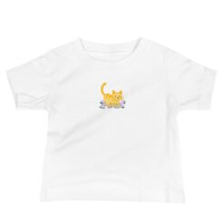 Baby Jersey Short Sleeve Tee Orange Cat Outdoor