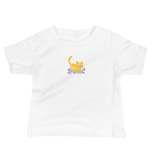 Baby Jersey Short Sleeve Tee Orange Cat Outdoor