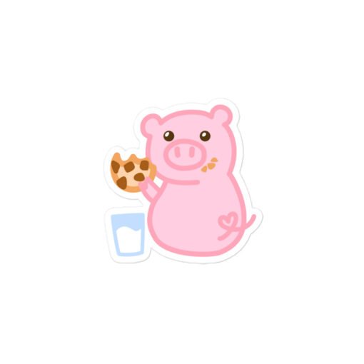 Bubble-free stickers Hungry Pig Cookies - Image 2
