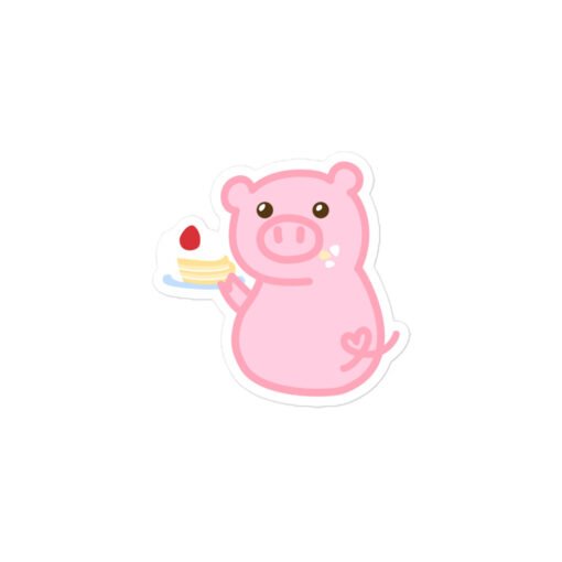 Bubble-free stickers Hungry Pig Shortcake - Image 2