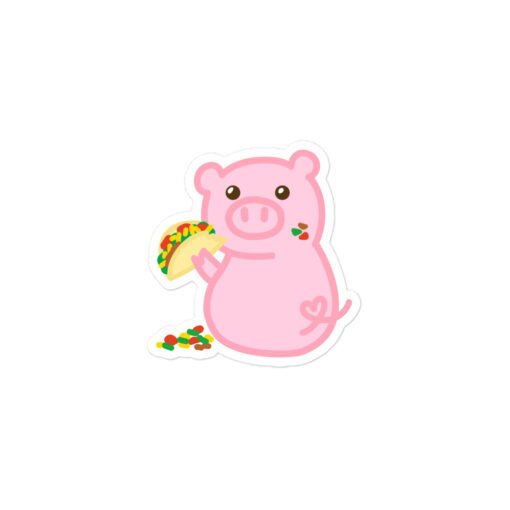 Bubble-free stickers Hungry Pig Tacos - Image 2