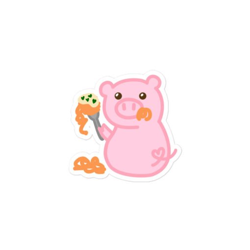 Bubble-free stickers Hungry Pig Spaghetti - Image 2