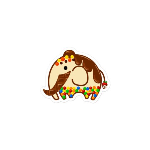 Bubble-free stickers Chocolate Mammoth - Image 2