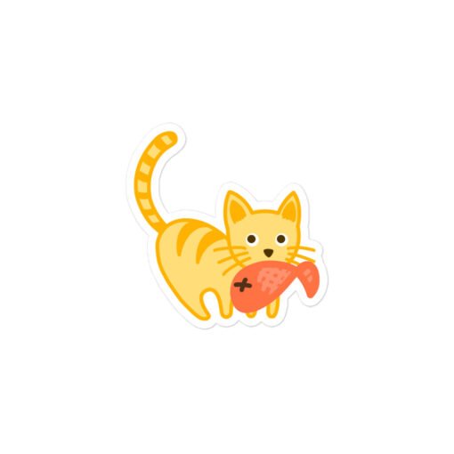 Bubble-free stickers Orange Cat Fish - Image 2