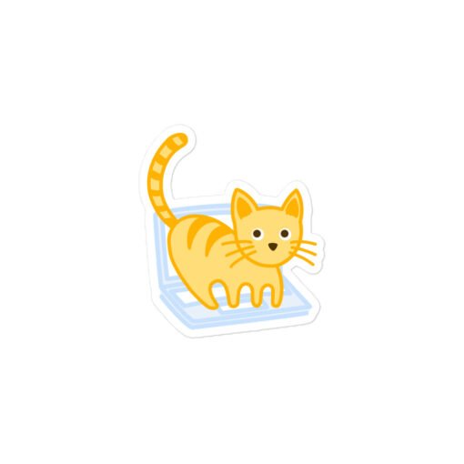 Bubble-free stickers Orange Cat Laptop - Image 2