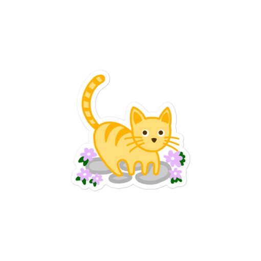 Bubble-free stickers Orange Cat Outdoor - Image 2
