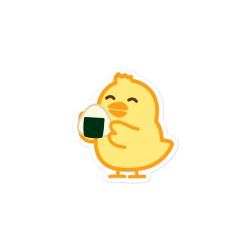 Bubble-free stickers Baby Chick Onigiri - Image 2