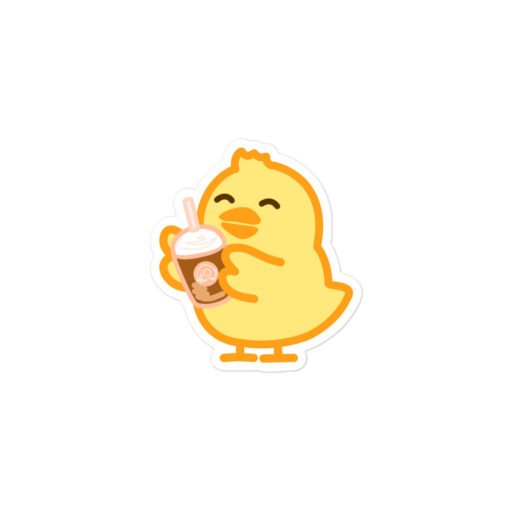 Bubble-free stickers Baby Chick Coffee - Image 2
