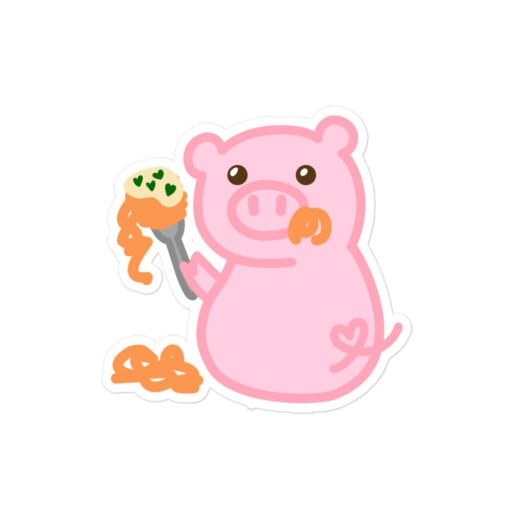 Bubble-free stickers Hungry Pig Spaghetti